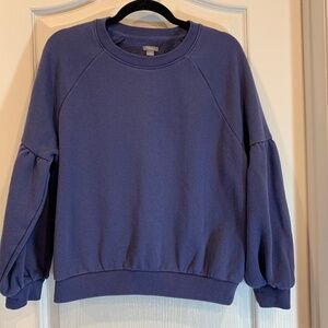 Aerie – Women’s Cotton Sweatshirt with Puff Sleeves - Medium